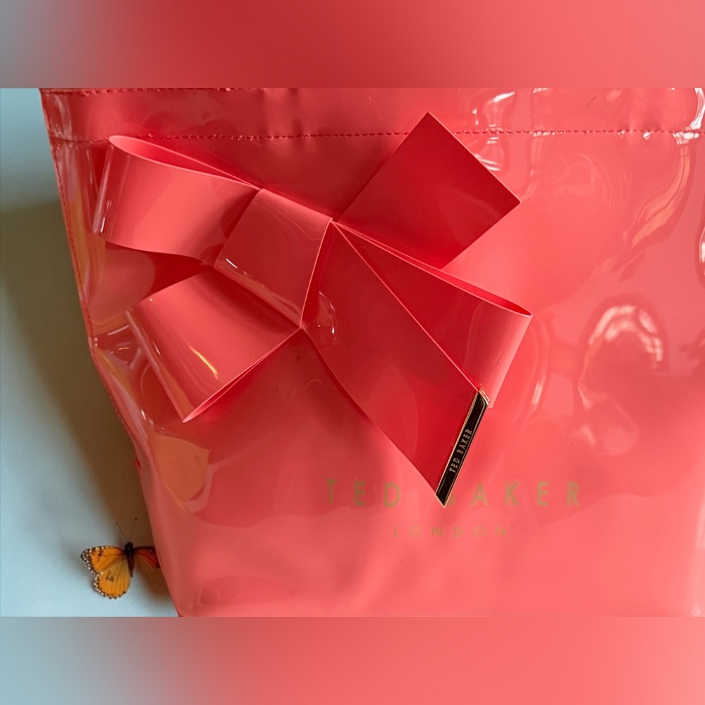 Ted Baker Coral Nikicon Icon Tote Bag with Big Bow NEW WITH TAGS! - Picture 4 of 7
